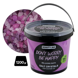 Sales de Cristal de baño Don't worry be happy