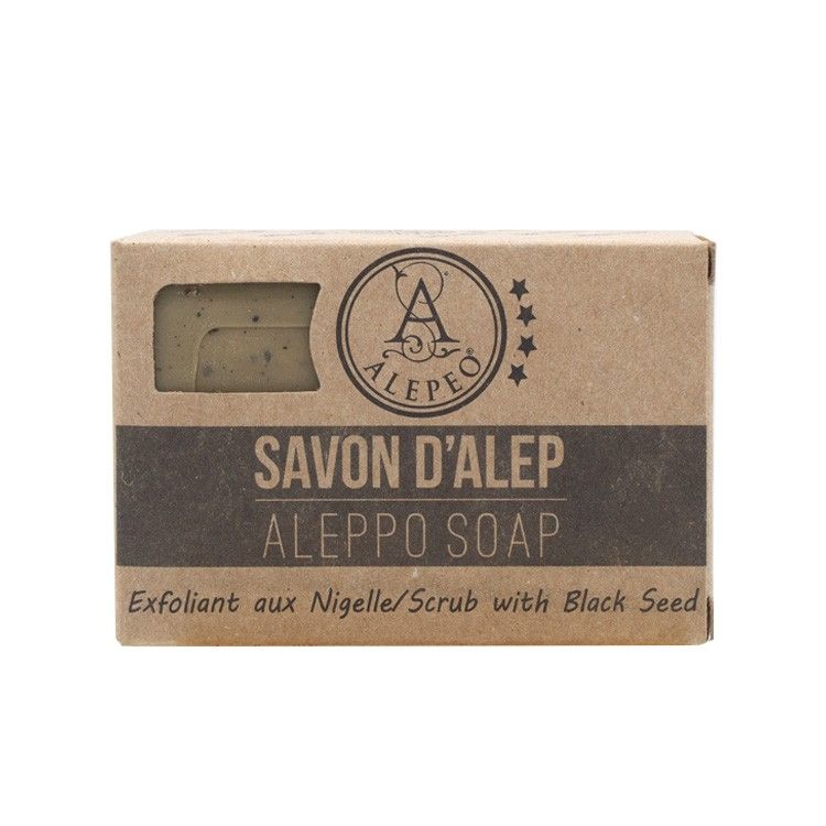 Pastilla jabón Alepo Exfoliante Black Seed 8%