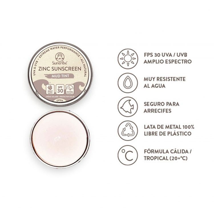 Protector Solar Zinc SPF 30 Mud Tint  - 10g