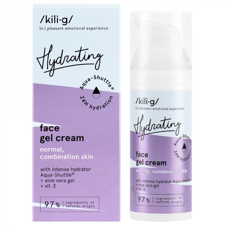 Gel-crema facial hidratante intensiva para pieles normales y mixtas