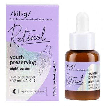 Suero facial de noche con retinol