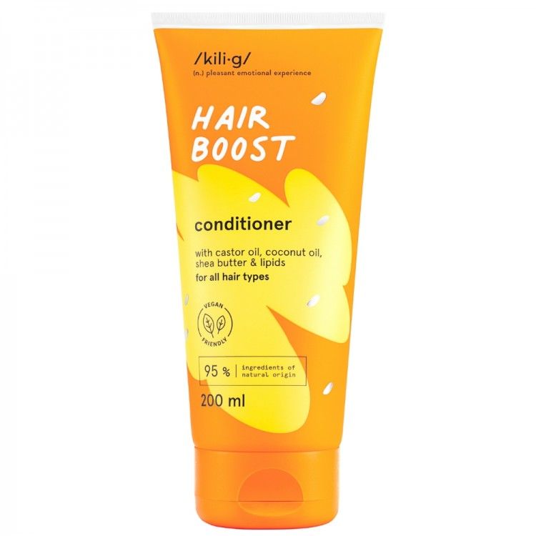 Acondicionador Hair Boost con aceite de ricino