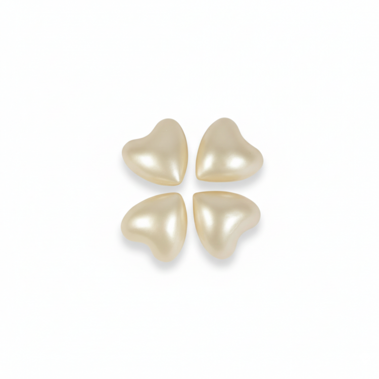 Perla de baño forma corazón blanca (200ud)