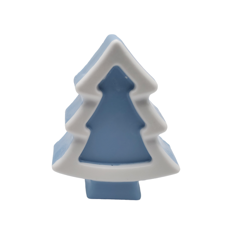 Jabón de Navidad Abeto Azul y Blanco