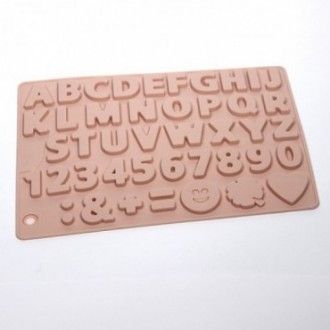 Molde Jabón Letras y Números