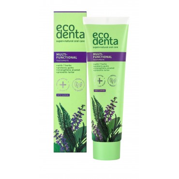 Pasta de dientes multifuncional 7 hierbas Ecodenta 100ml caja