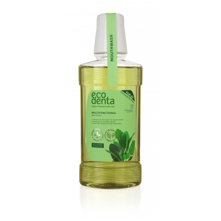 Enjuague bucal multifuncional menta salvia Ecodenta 250ml botella