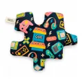 Saquito térmico infantil Puzzle de semillas con estampado gamer