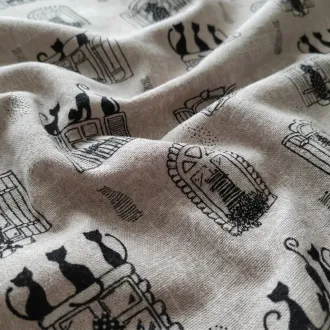 Tela de Saquito Térmico Lumbar Gatitos