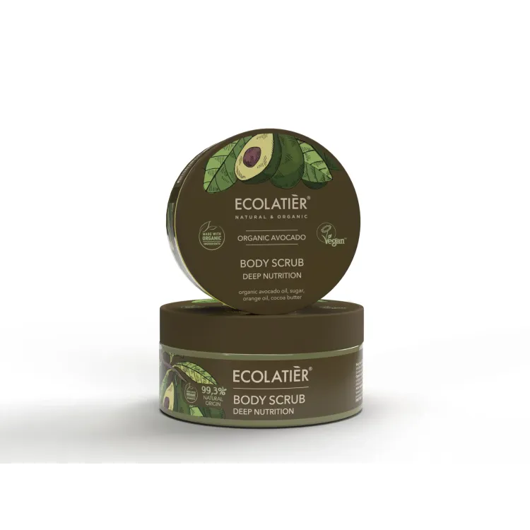 Exfoliante Corporal Nutrición Profunda Aguacate BIO, Ecolatier