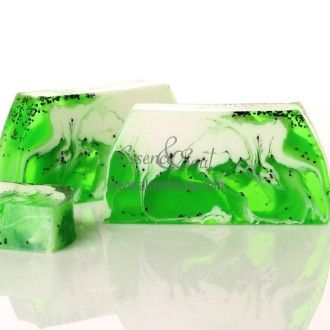 Barra jabón de glicerina kiwi (exfoliante)