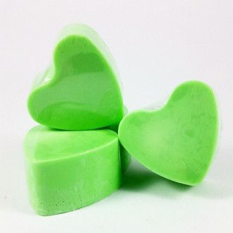 Jabón forma corazón Manzana Verde