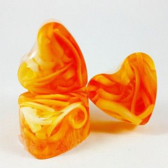 Jabón forma corazón Mandarina