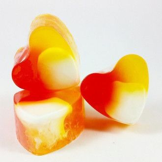 Jabón forma corazón Melocotón