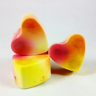 Jabón forma corazón Yogur