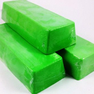 Barra jabón de glicerina manzana verde