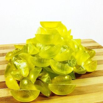Mini jabones forma Gajos Limón