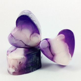 Jabón forma corazón Arándanos