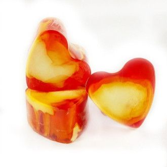 Jabón forma corazón Miel y Leche