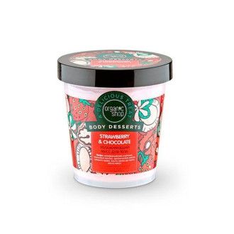 Tratamiento mousse hidratante corporal de fresa y chocolate