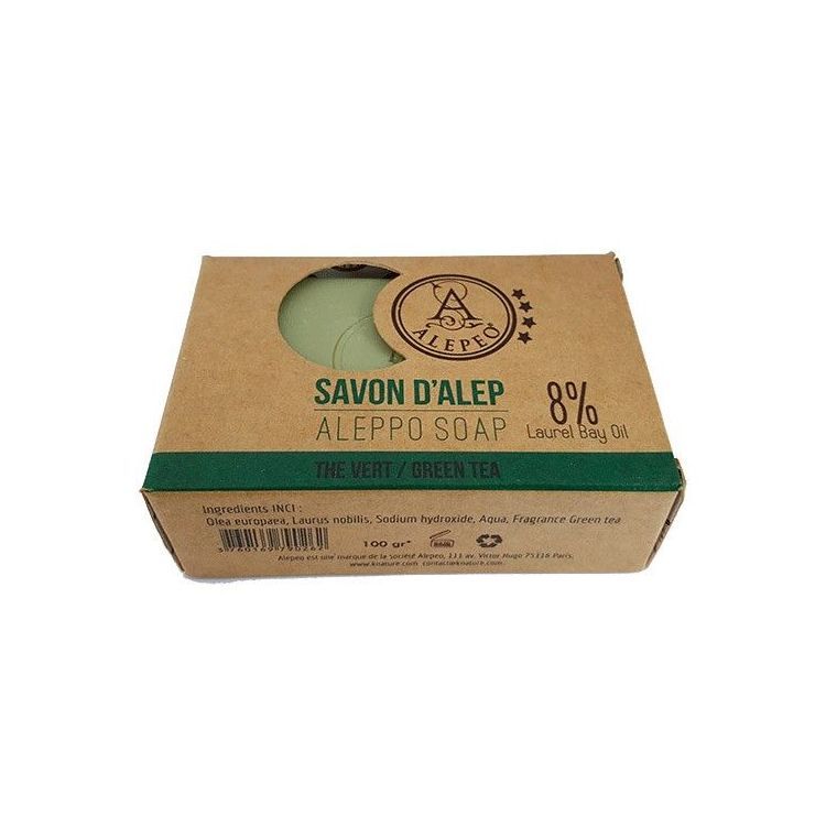 Pastilla jabón Alepo Green Tea 8%