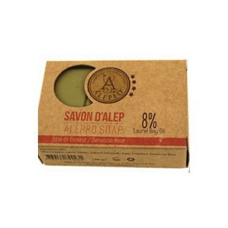Pastilla jabón Alepo Damascus Rose 8%