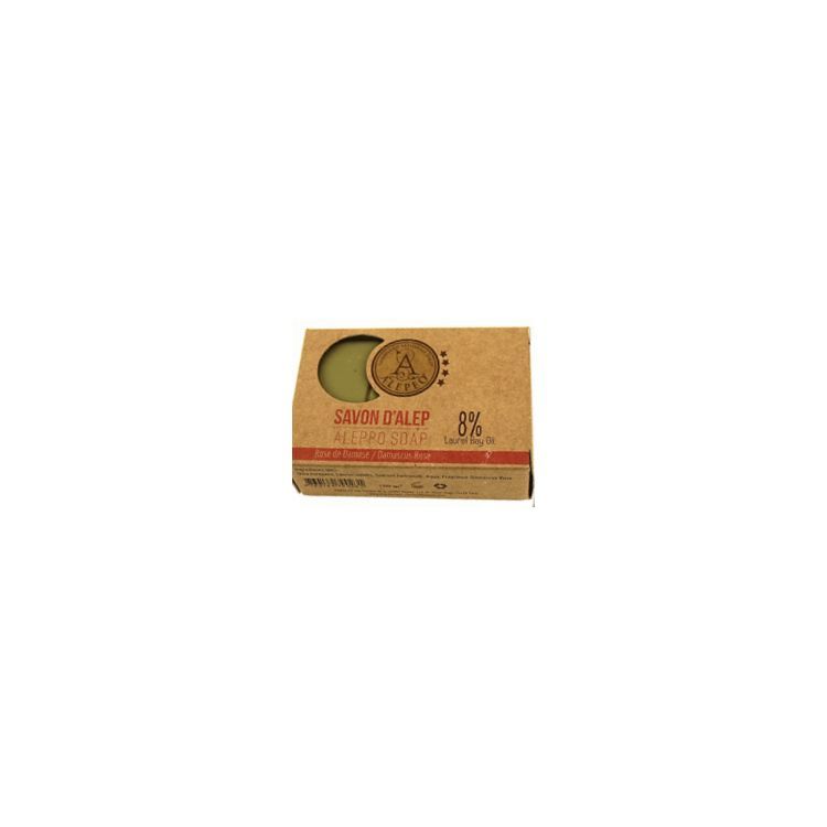 Pastilla jabón Alepo Damascus Rose 8%
