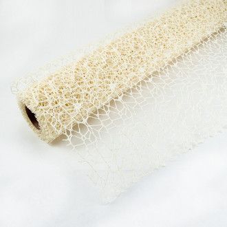 Tela de Malla Crema
