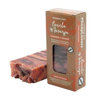 Pastilla de jabón de canela y naranja