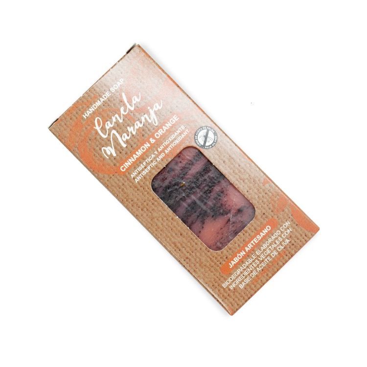 Pastilla de jabón de canela y naranja