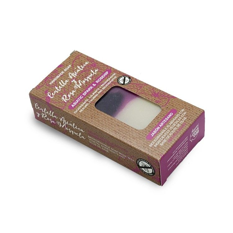 Pastilla jabón centella asiática y rosa mosqueta
