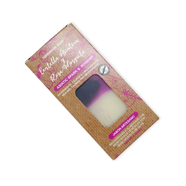 Pastilla jabón centella asiática y rosa mosqueta