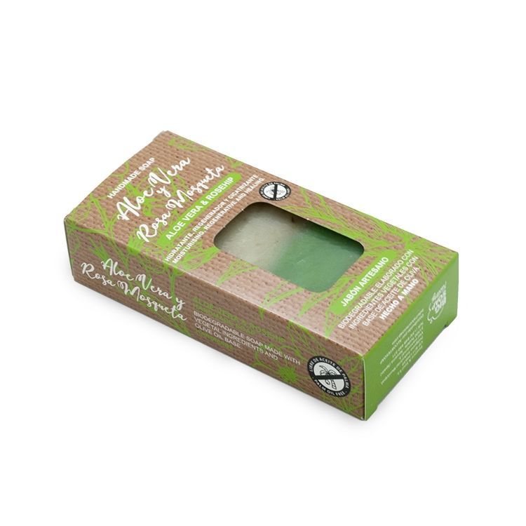 Pastilla de jabón aloe vera y rosa mosqueta