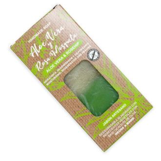 Pastilla de jabón aloe vera y rosa mosqueta