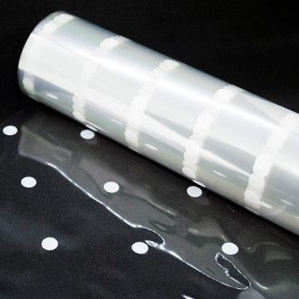Bobina Celofán Topos Blancos