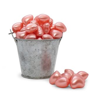 Perla de baño forma corazón rosa (100ud)