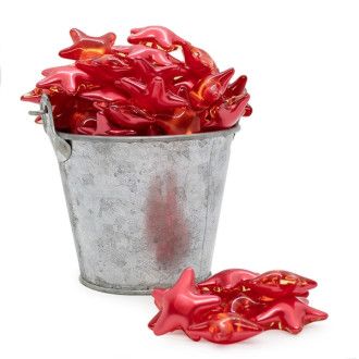 Perla de baño estrella roja (100ud)