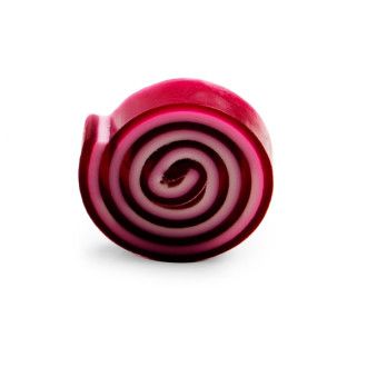 Porciones jabón enrollado frutos rojos