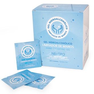 Sachet Monodosis Gel Hidroalcohólico 3ml (Caja 100 unidades)