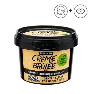 Exfoliante facial suave - Coco y azúcar en polvo