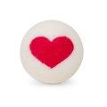 Bola de baño San Valentín (Blanca - Roja)