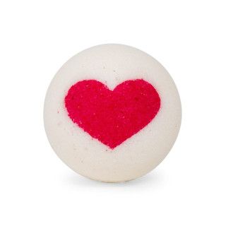 Bola de baño San Valentín (Blanca - Roja)