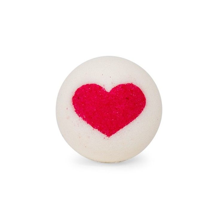 Bola de baño San Valentín (Blanca - Roja)