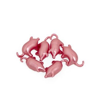 Perla de baño forma corazón rosa (100ud)