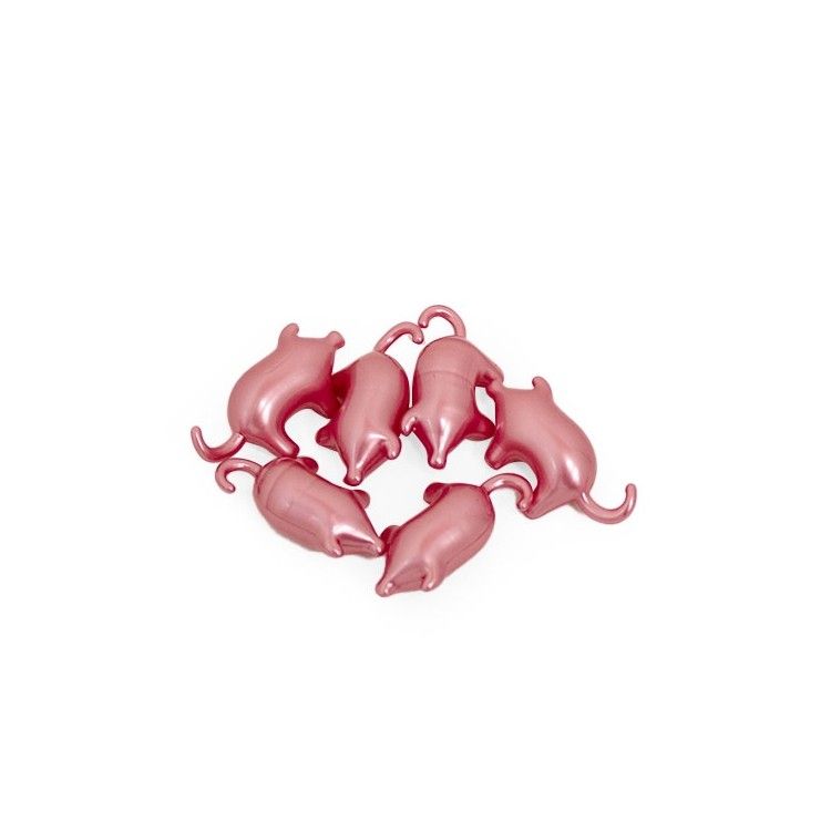 Perla de baño forma corazón rosa (100ud)