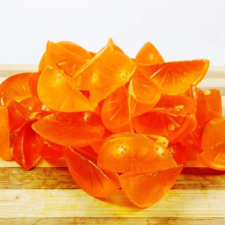 Mini Jabones Gajos Naranja