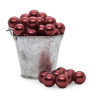 Perla de baño roja nacarada (200ud)