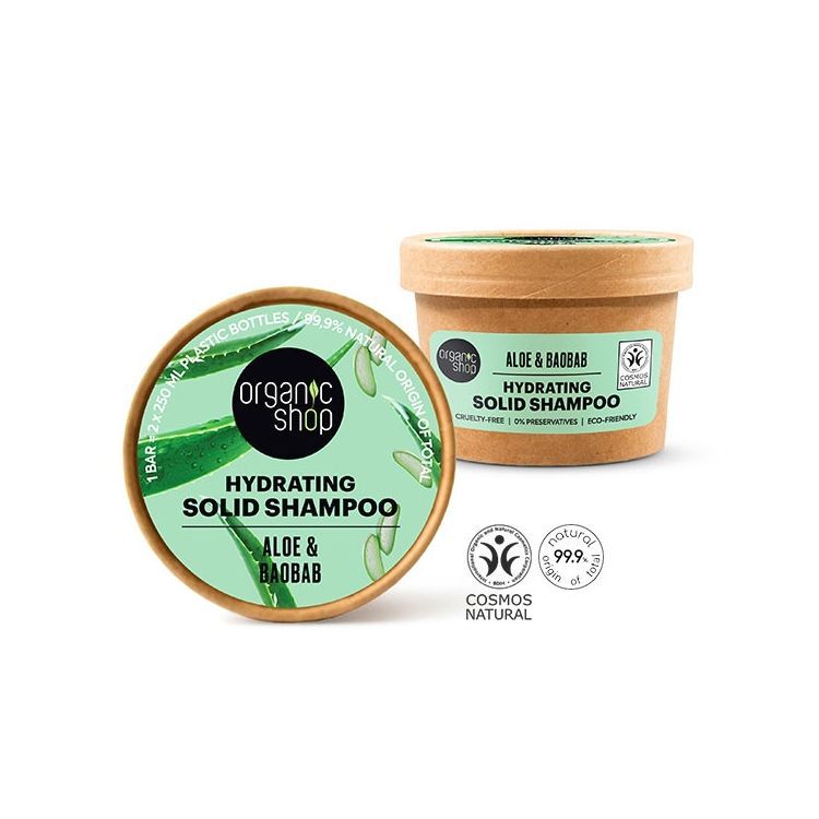 Champú sólido Hidratante Aloe y baobab