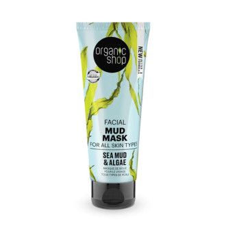 Mascarilla facial de barro y algas