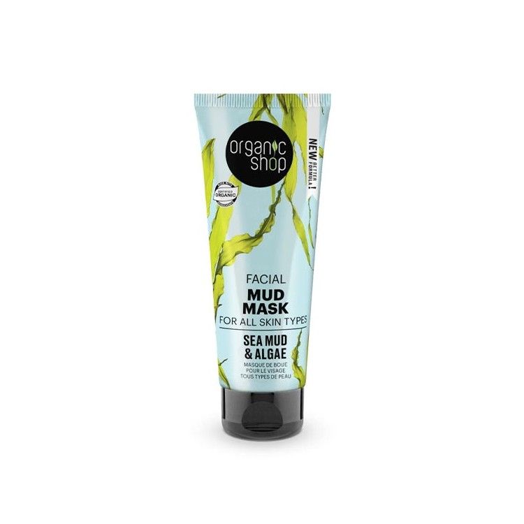 Mascarilla facial de barro y algas